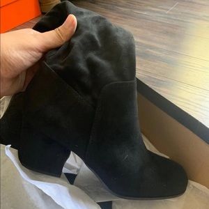 over the knee black boots size 9 women